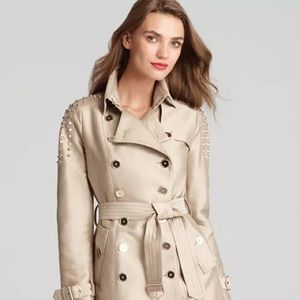 Sam Edelman's studded trench adds edgy accents to a classic silhouette.